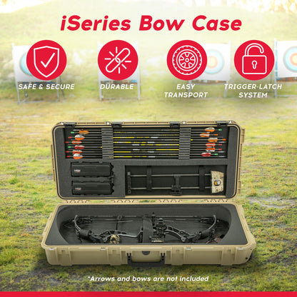 SKB Cases 34.5 Inch iSeries Mathews Small Parallel Limb Bow Case, Desert Tan - 271501