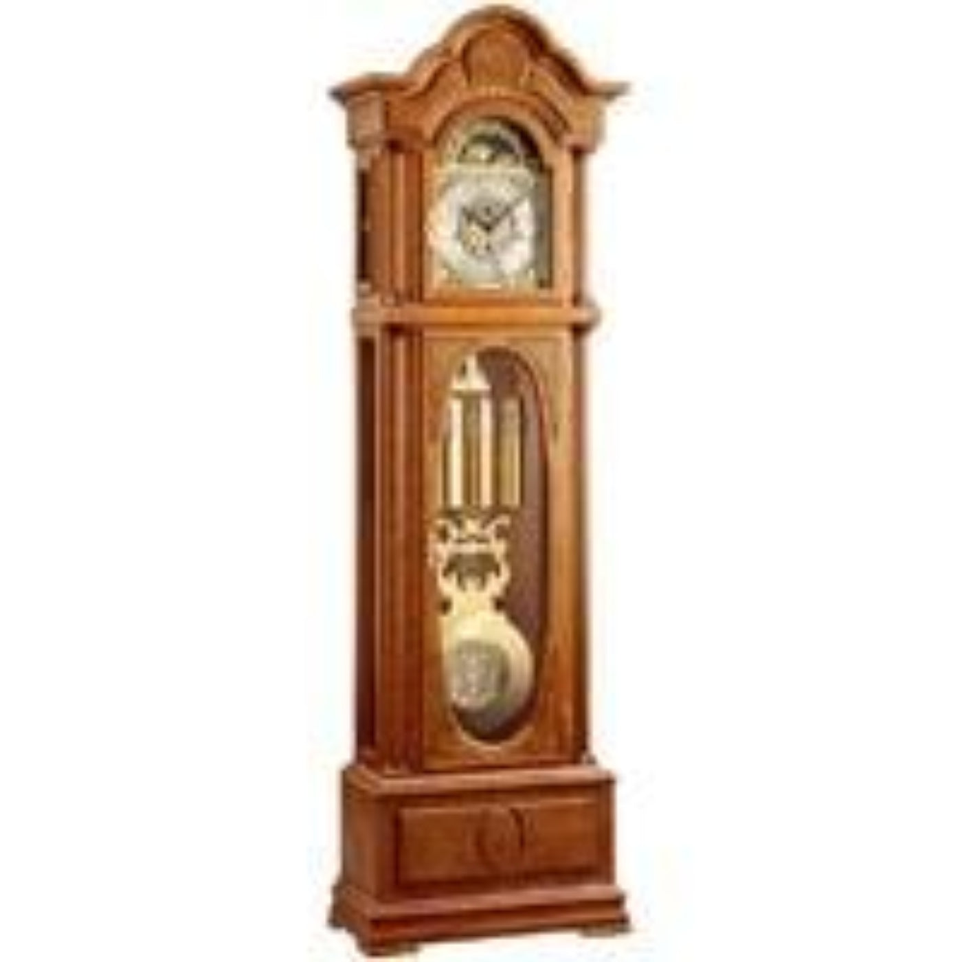 Kieninger Clocks  Floor Clock, Traditional, Oval Glass, Sculpted Dial and Pendulum, Ttriple Chime, Oak - FL 0129-11-01