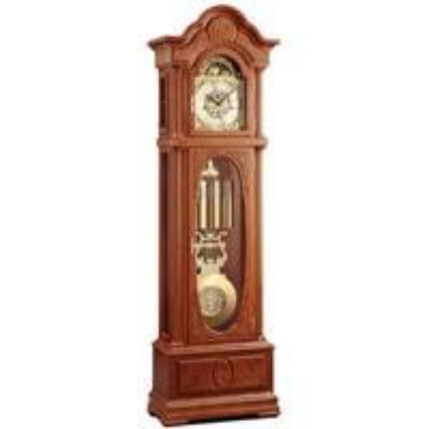 Kieninger Clocks  Floor Clock, Traditional, Oval Glass, Sculpted Dial and Pendulum, Triple chime, Natural Cherry - FL 0129-41-01