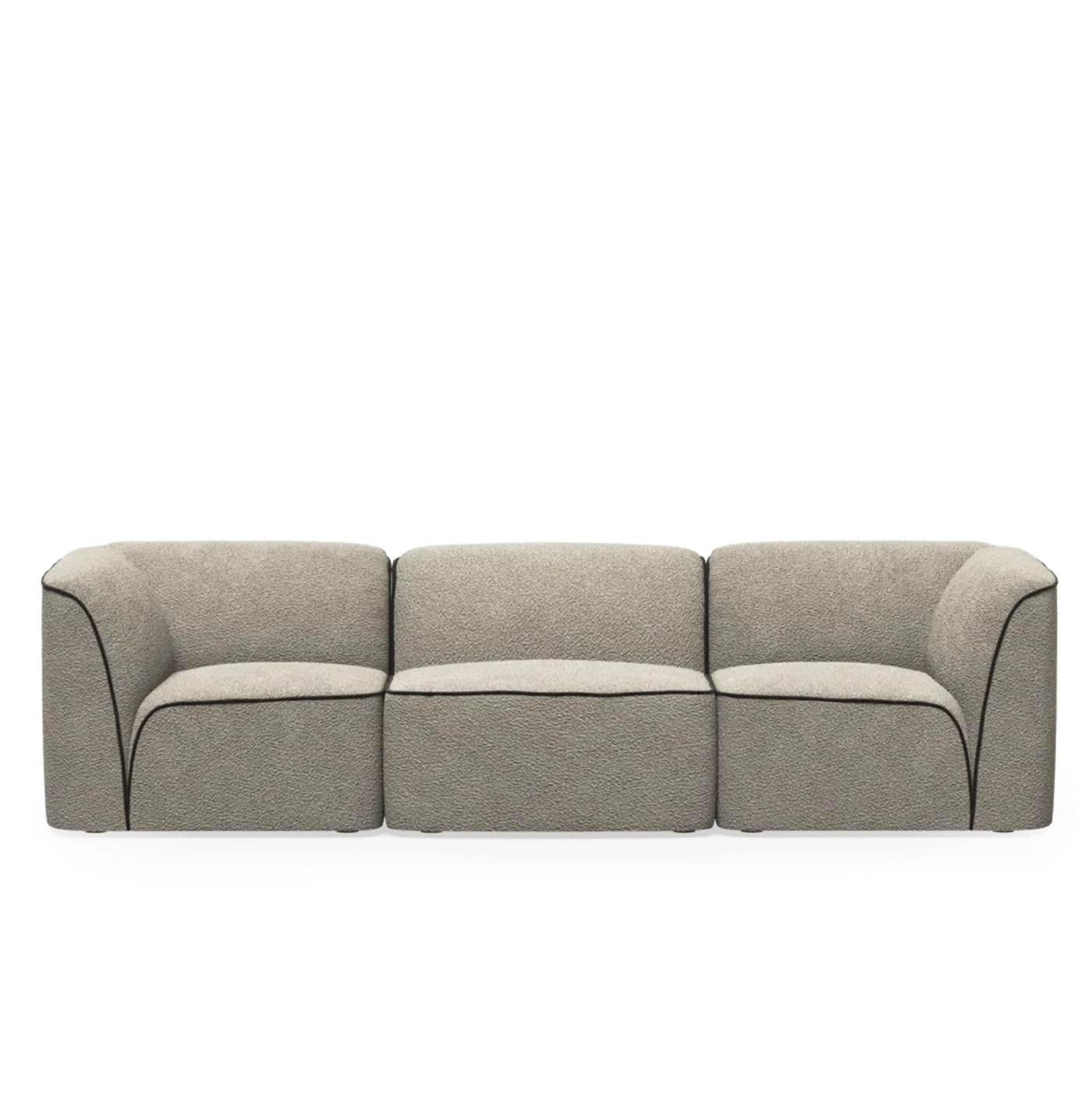 Woud Flora 3-Seater - Natural boucle - 651505