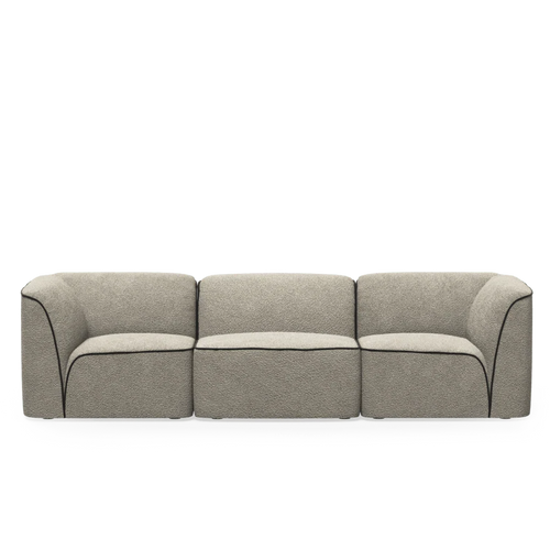 Woud Flora 3-Seater - Natural boucle - 651505