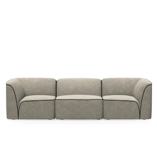 Woud Flora 3-Seater - Natural boucle - 651505