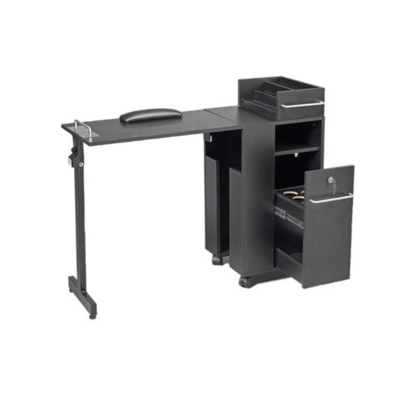 Pibbs Folding Manicure Table Black - PIB-2009-Cherry