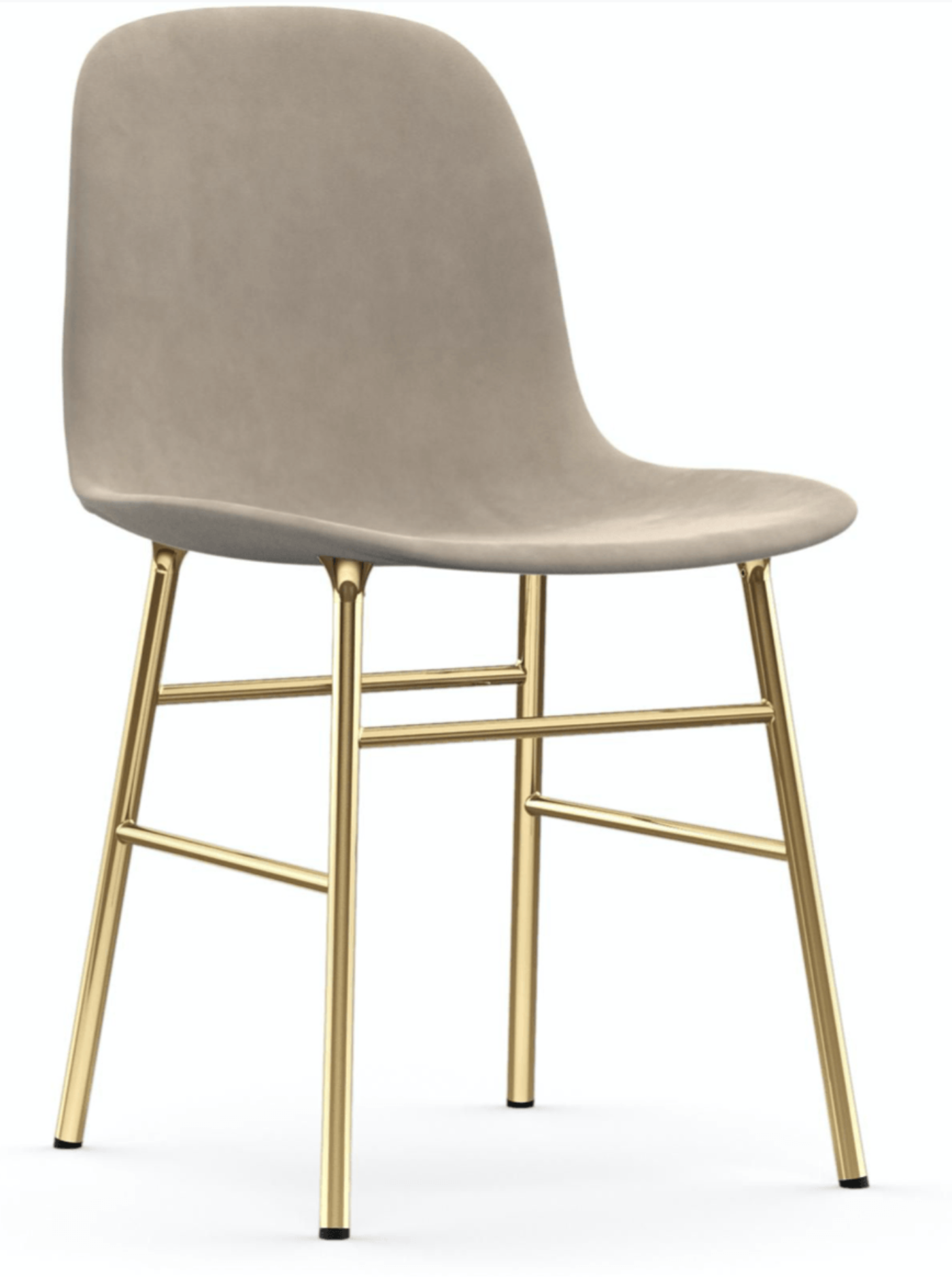 Normann Copenhagen Form Chair Fully Upholstered - Brass - Set of 2 - 1400911 (qty 2)