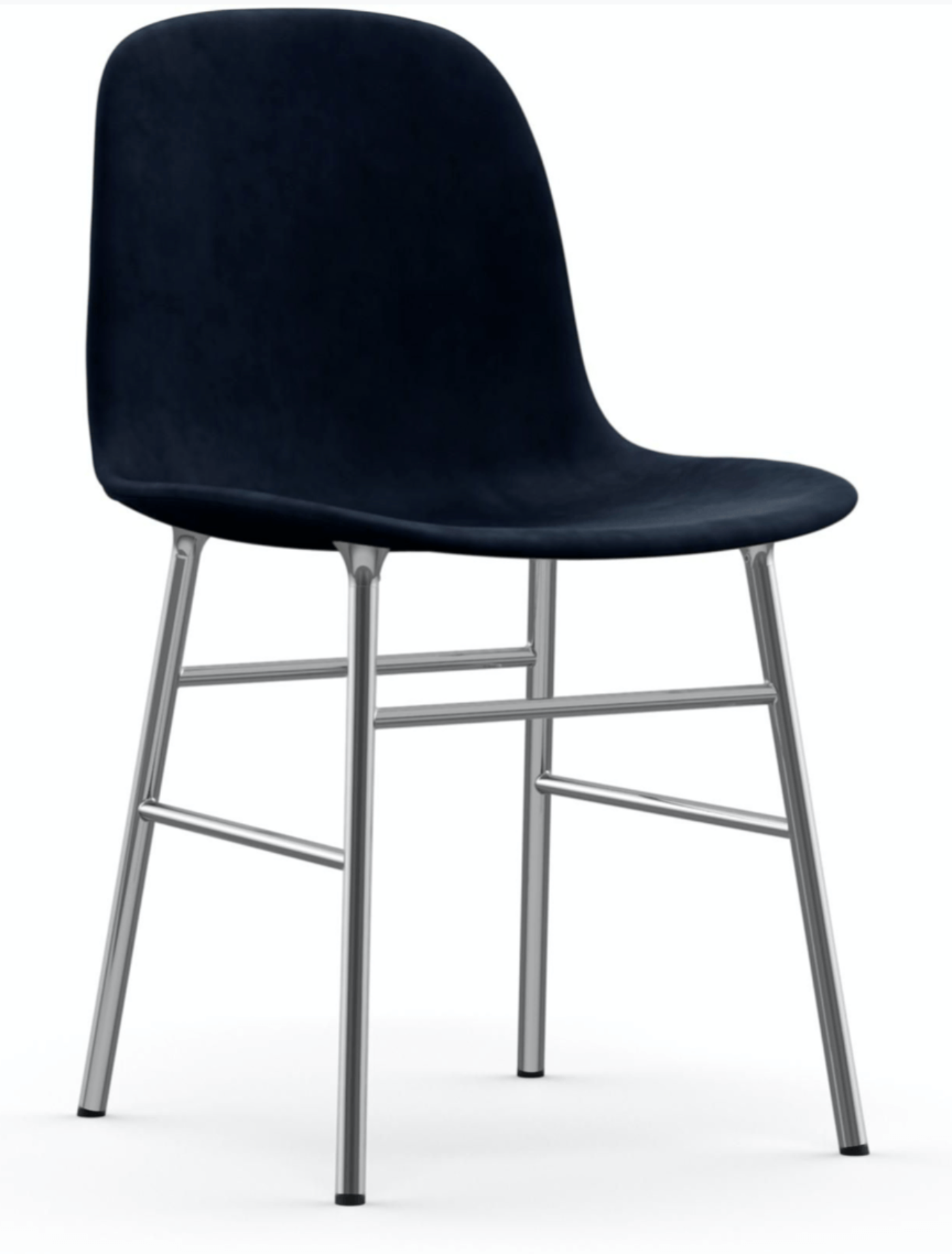 Normann Copenhagen Form Chair Fully Upholstered - Chrome - Set of 2 - 1350256 (qty 2)