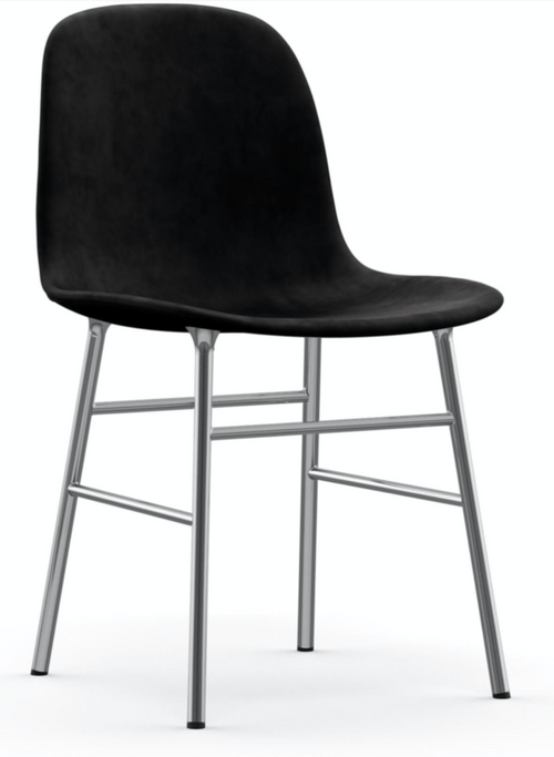 Normann Copenhagen Form Chair Fully Upholstered - Chrome - Set of 2 - 1350256 (qty 2)