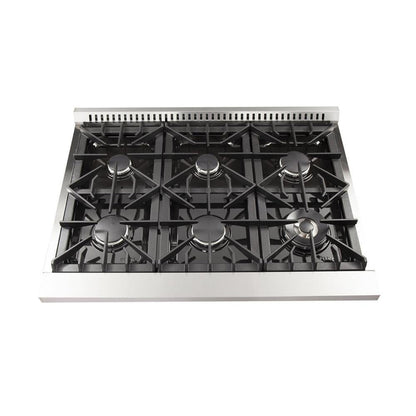 Forno 3-Piece Appliance Package - 36-Inch Dual Fuel Range, French Door Refrigerator, and Dishwasher in Stainless Steel - FBDL-004-02CAUS