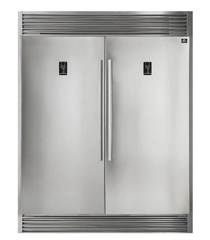 Forno 3-Piece Appliance Package - 36-Inch Gas Range, Pro-Style Refrigerator, and Dishwasher in Stainless Steel - AP3-60S-6244-36