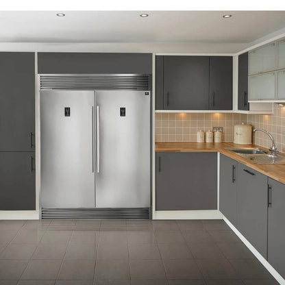 Forno 3-Piece Appliance Package - 36-Inch Gas Range, Pro-Style Refrigerator, and Dishwasher in Stainless Steel - AP3-60S-6244-36
