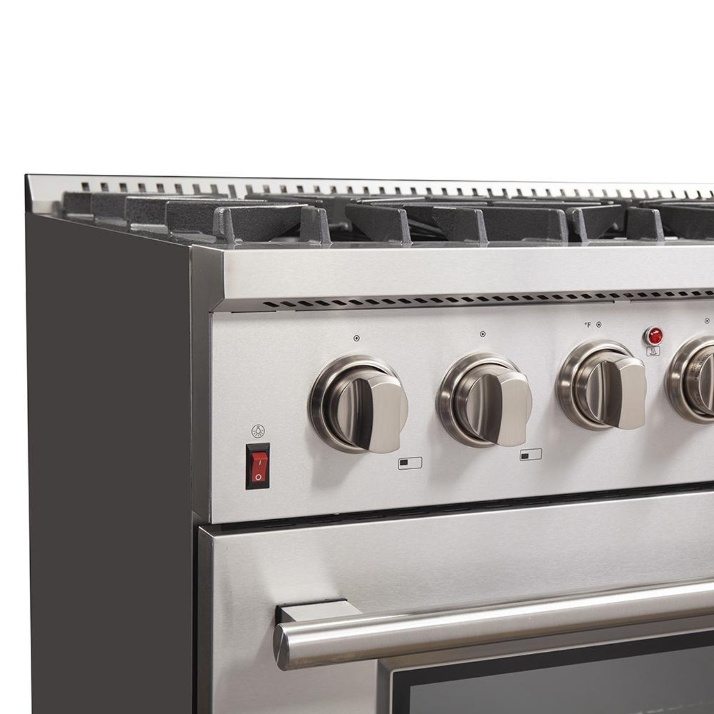 Forno 4-Piece Appliance Package - 36-Inch Dual Fuel Range, Refrigerator, 24-Inch Microwave Drawer, & 3-Rack Dishwasher in Stainless Steel - AP4-6156-36-MWD