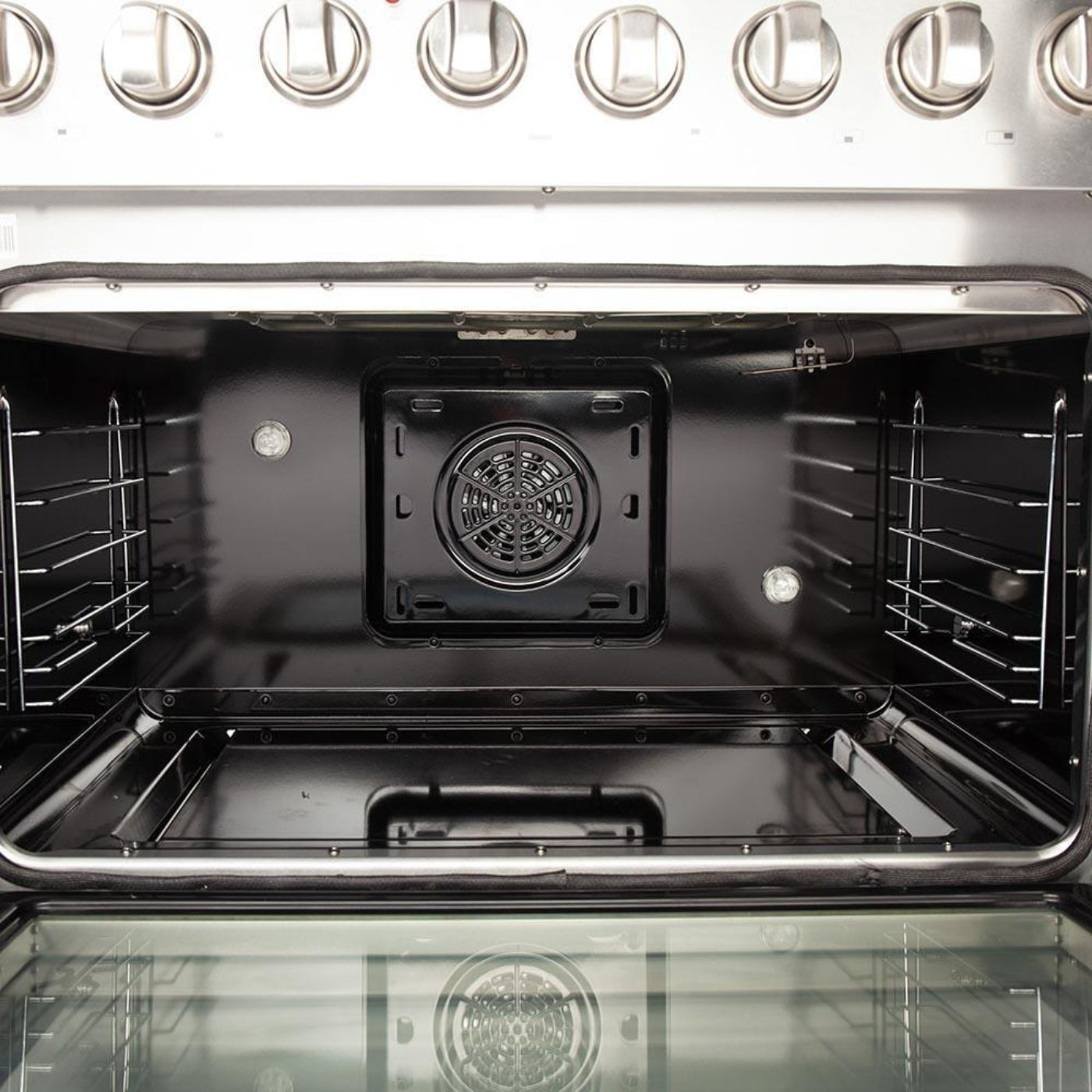 Forno 4-Piece Appliance Package - 36-Inch Dual Fuel Range, Refrigerator, 24-Inch Microwave Oven, & 3-Rack Dishwasher in Stainless Steel - AP4-6156-36-MWO