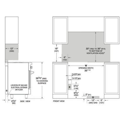 Forno 4-Piece Appliance Package - 30-Inch Dual Fuel Range with Air Fryer, Refrigerator, Wall Mount Hood, & 3-Rack Dishwasher in Stainless Steel - APR4-6196-30-H