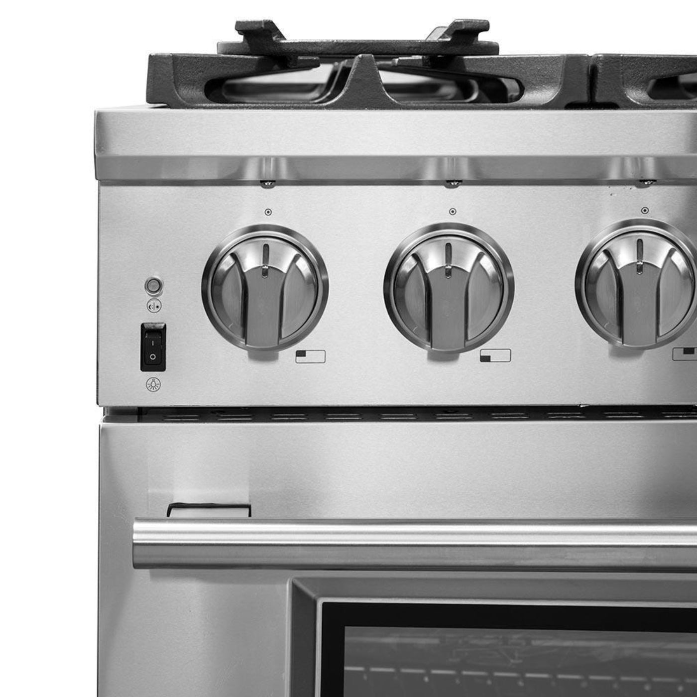 Forno 5-Piece Pro Appliance Package - 36-Inch Dual Fuel Range, Refrigerator, Wall Mount Hood with Backsplash, 24-Inch Microwave Oven, & 3-Rack Dishwasher in Stainless Steel - AP5-6187-36-MWO