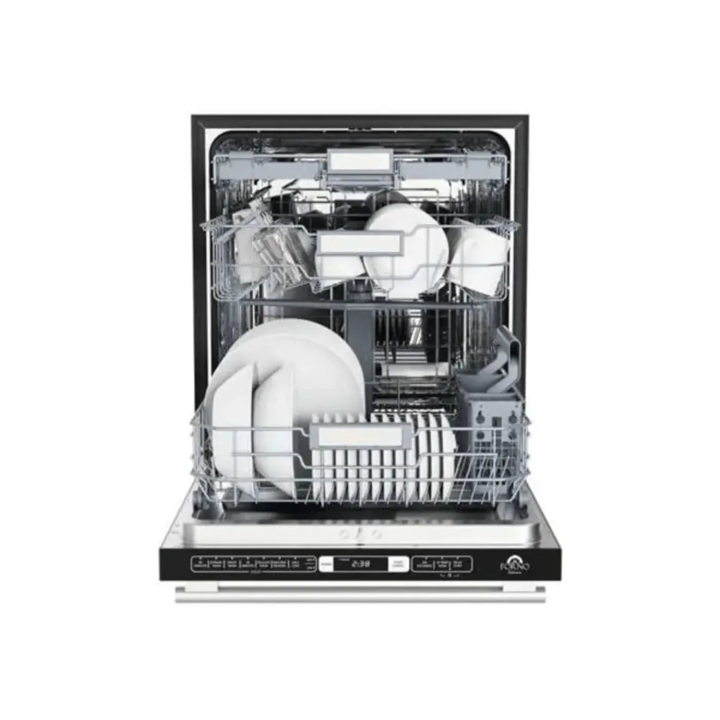 Forno Romano 24 Inch Built-In Stainless Steel Tall Tub 52 dBA Top Control Dishwasher - FDWBI8035-24S