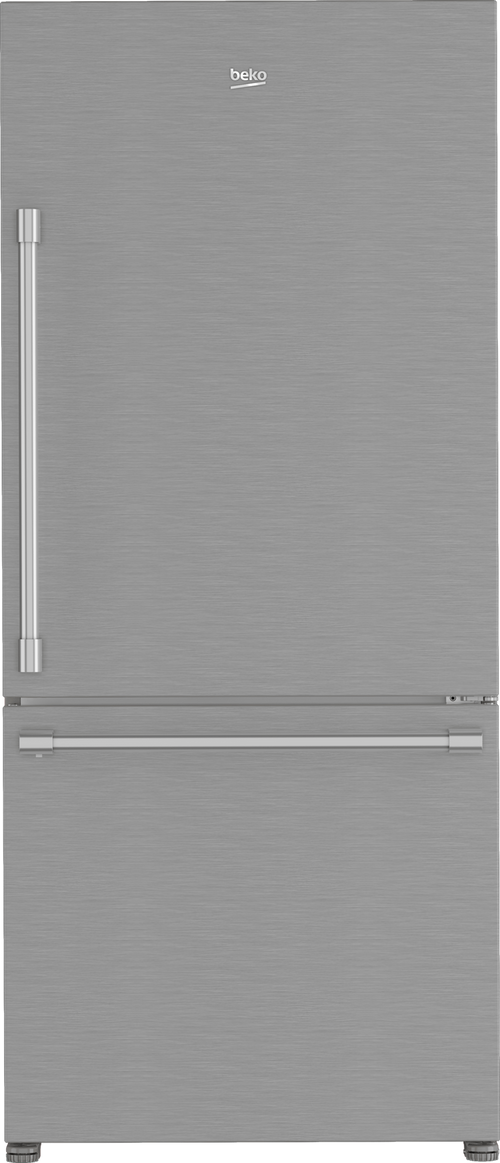 BEKO 30" Bottom Freezer Refrigerator with HarvestFresh in Stainless Steel - BFBD30216SS