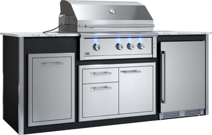 XO APPLIANCE XOGOK36V1GR Factory Assembled, Appliance Ready Designer Island Gray - XOGOK36V1GR