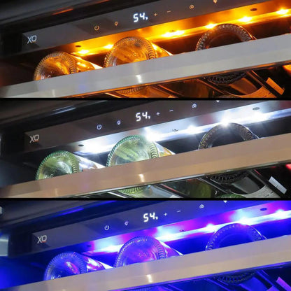 XO APPLIANCE XOU24WGSR 24" Wine Cooler, Single Zone in Stainless Steel Glass, Right Hinge in Stainless Steel - XOU24WGSR