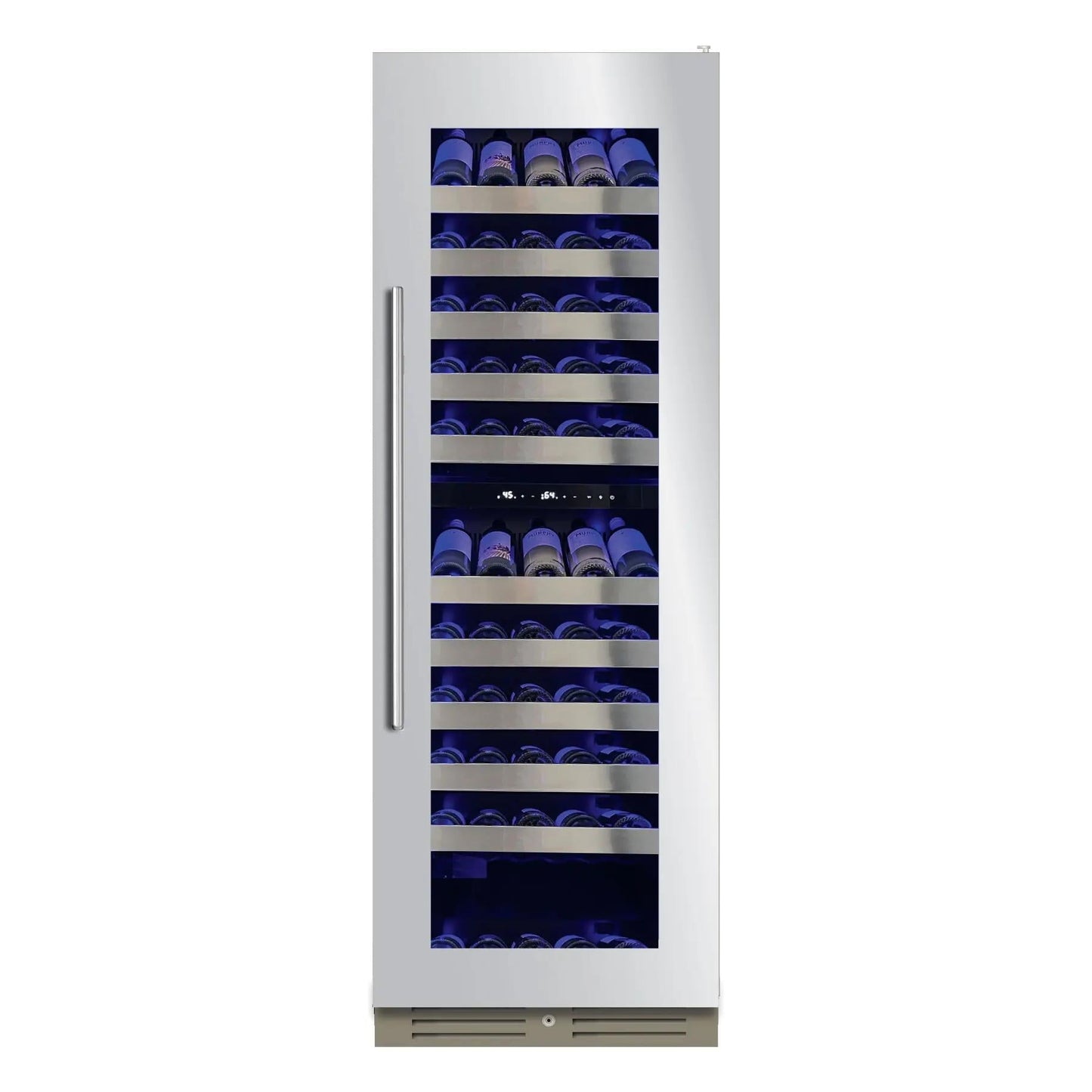 XO APPLIANCE XOU2470WDZGS Tall Dual Zone Wine Cooler, Glass with in Stainless Steel Trim in Stainless Steel - XOU2470WDZGS