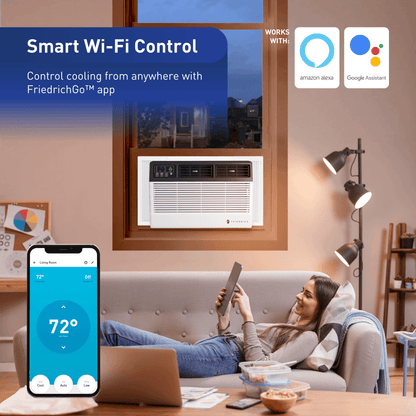 FRIEDRICH CCW06B10C Friedrich Chill Premier 6,000 BTU 115V Smart Window/Wall Air Conditioner - Cool Only