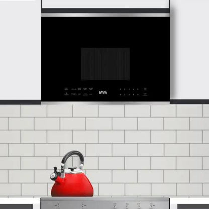 XO APPLIANCE XOOTR24BS 24" Over-The-Range Microwave Oven in Black Glass with in Stainless Steel Trim Black On Stainless - XOOTR24BS