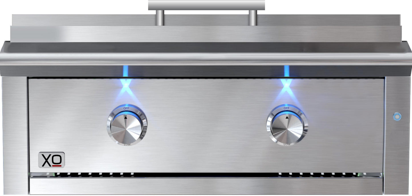 XO APPLIANCE XOGRIDDLE30L 30" Griddle LP in Stainless Steel - XOGRIDDLE30L