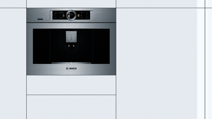 BOSCH BCM8450UC 800 Series, Built-In Fully Automatic Coffee Machine, Stainless steel, Removable water tank in Stainless Steel