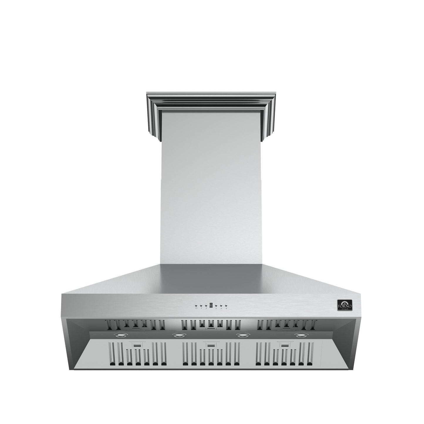 FORNO FRHWM509448 Forno Orvieto 48-Inch Wall Mount Range Hood, LED Lighting, Heavy Duty, in Stainless Steel - FRHWM509448