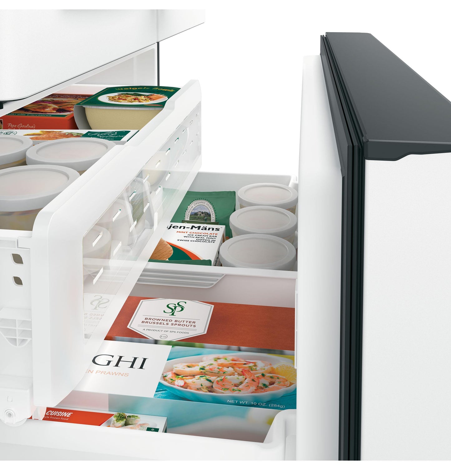 CAFE ENERGY STAR 27.7 Cu. Ft. Smart French-Door Refrigerator with Hot Water Dispenser White - CFE28TP4MW2
