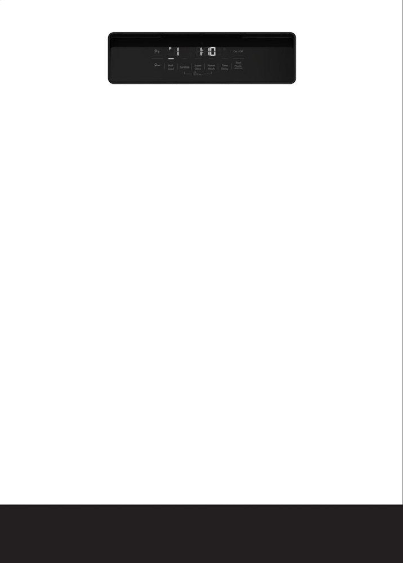 BLOMBERG APPLIANCES DWT52600WIH 24in Dishwasher White w/ integrated handle 48dBA front control 6 cycle White - DWT52600WIH