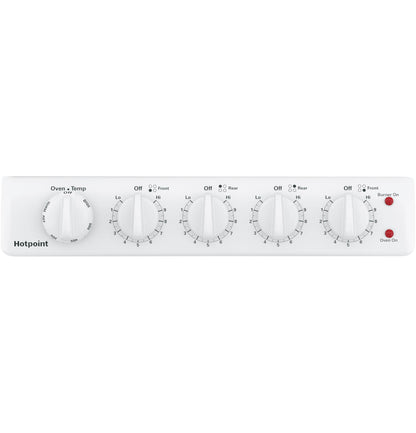 HOTPOINT Hotpoint ENERGY STAR 20" Electric Free-Standing Front-Control Electric Range White - RAS200DMWW