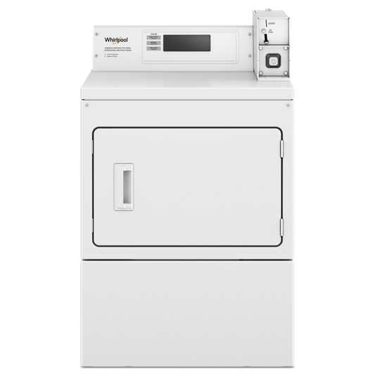 WHIRLPOOL COMMERCIAL Commercial Gas Dryer with Factory Installed Coin Drop & Coin Box White - CGM2779JQ