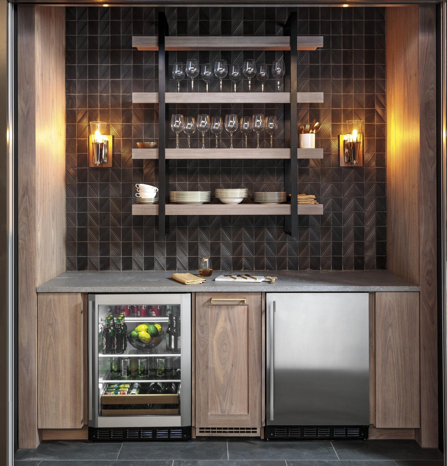 MONOGRAM Monogram 24" Bar Refrigerator with Icemaker in Stainless Steel - ZIBS240NSS