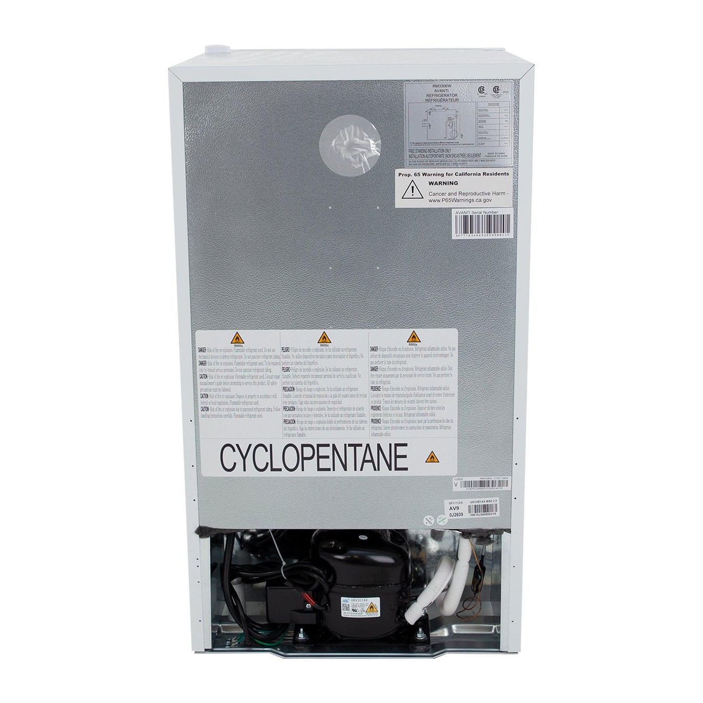 AVANTI Avanti 3.3 cu. ft. Compact Refrigerator - White - RM3306W