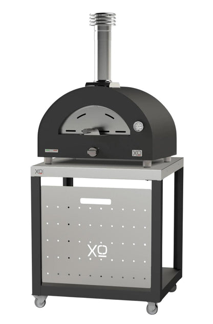 XO APPLIANCE XOPIZZA1BASE Oven Cart for XOPIZZA1 Black On Stainless - XOPIZZA1BASE