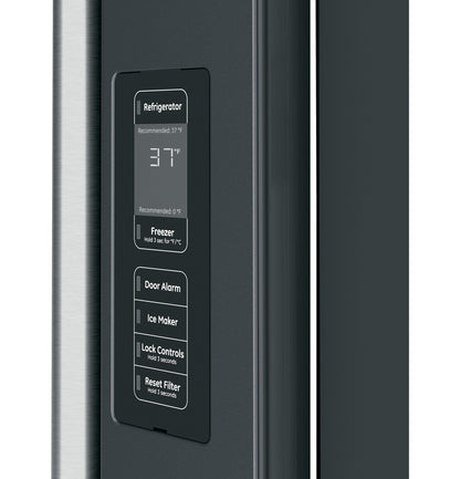 CAFE  ENERGY STAR 23.1 Cu. Ft. Smart Counter-Depth French-Door Refrigerator Black - CWE23SP3MD1