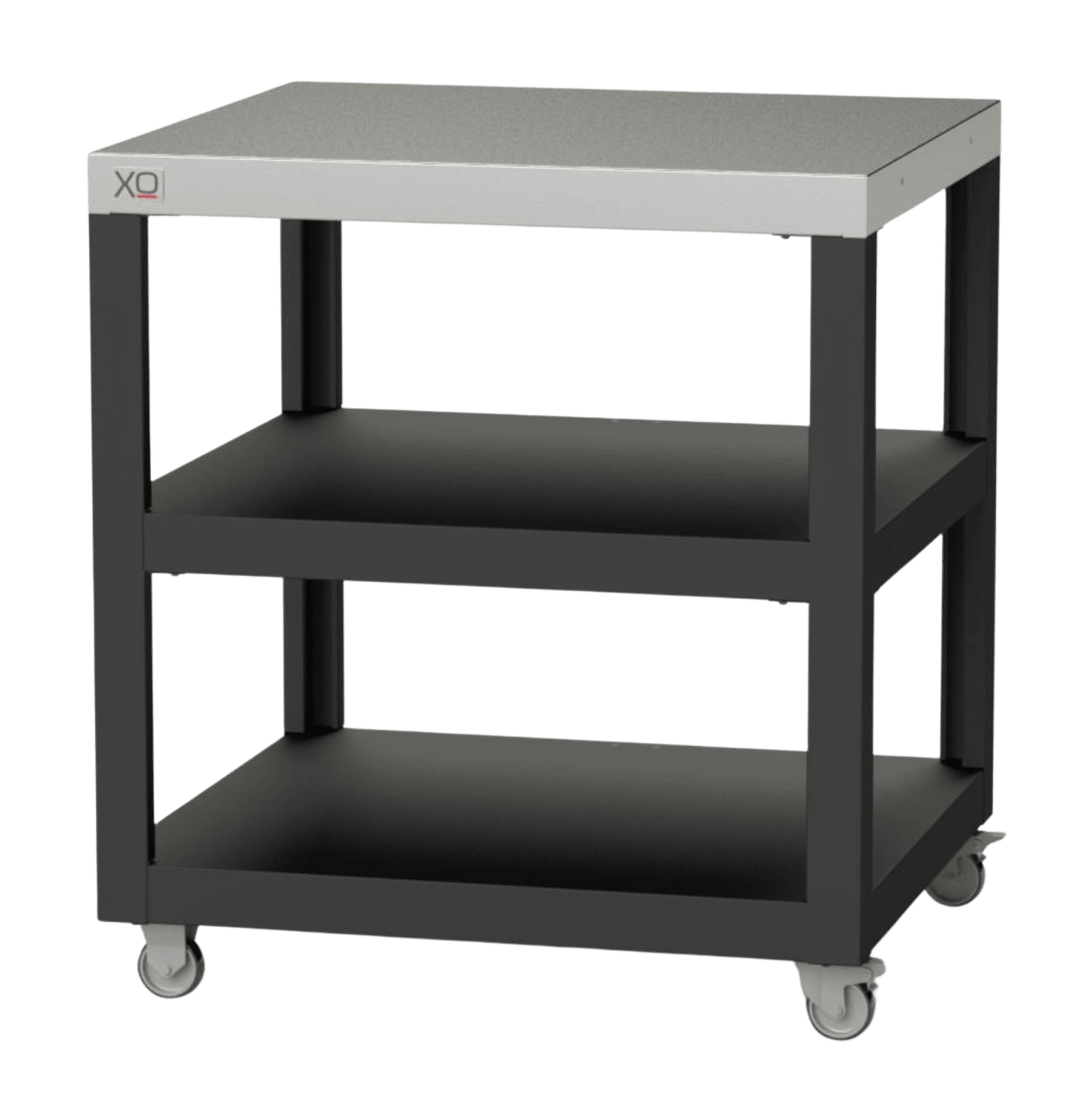 XO APPLIANCE XOPIZZA1PREP Prep Cart for XOPIZZA1 Black On Stainless - XOPIZZA1PREP