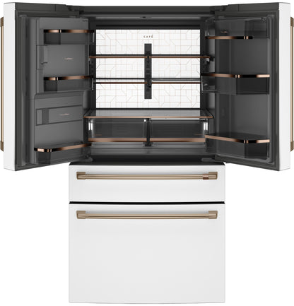 CAFE ENERGY STAR 27.8 Cu. Ft. Smart 4-Door French-Door Refrigerator White - CVE28DP4NW2
