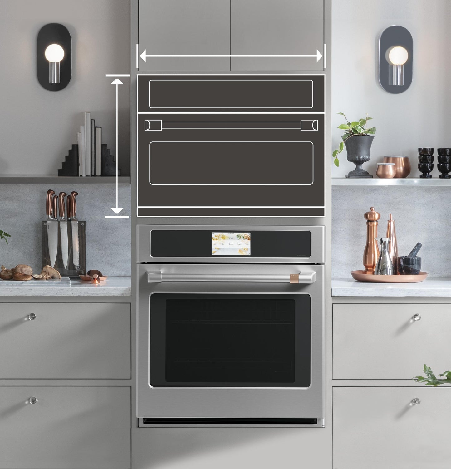 CAFE 30" Built-In Microwave/Convection Oven in Stainless Steel - CWB713P2VS1