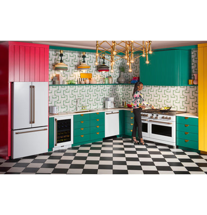 CAFE CWE23SP4MW2 CAFé™ ENERGY STAR® 23.1 Cu. Ft. Smart Counter-Depth French-Door Refrigerator White