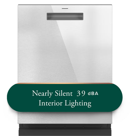 CAFE  CustomFit ENERGY STAR Stainless Interior Smart Dishwasher with Ultra Wash Top Rack and LED Lights, 39 dBA in Platinum Glass Gray - CDP888M5VS5