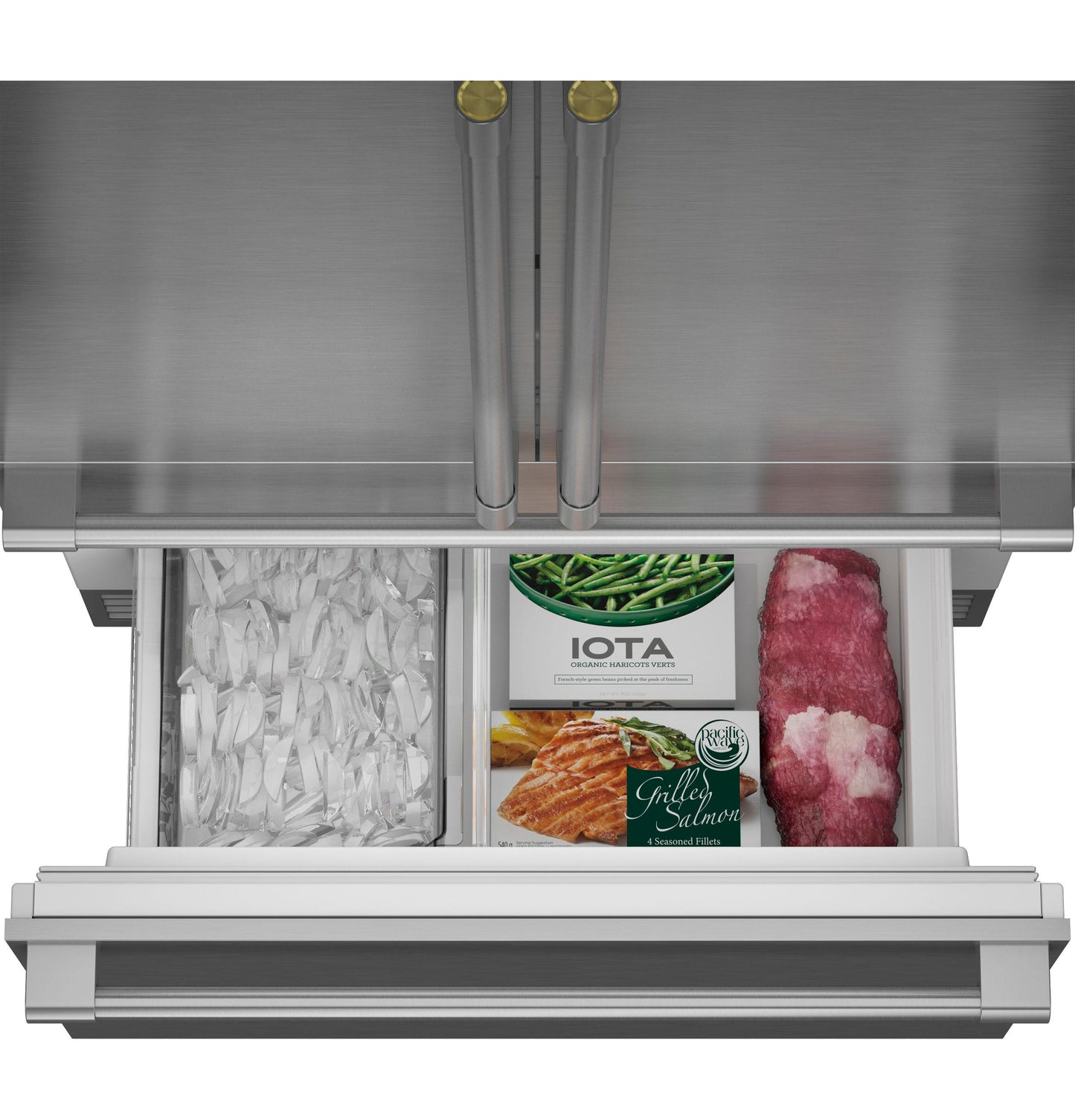 MONOGRAM Monogram 36" Panel-Ready Premium Integrated French-Door Refrigerator Custom Panel Ready - ZIP364IPVII