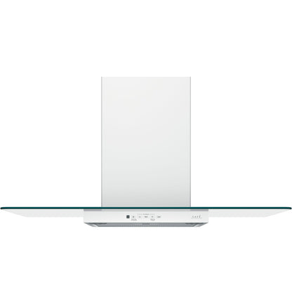 CAFE  36" Wall-Mount Glass Canopy Chimney Hood White - CVW73614MWM