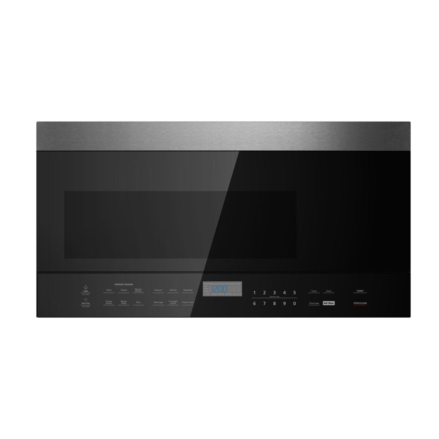 XO APPLIANCE XOOTR30BS 30" Over-The-Range Microwave Oven in Black Glass with in Stainless Steel Trim Black On Stainless - XOOTR30BS