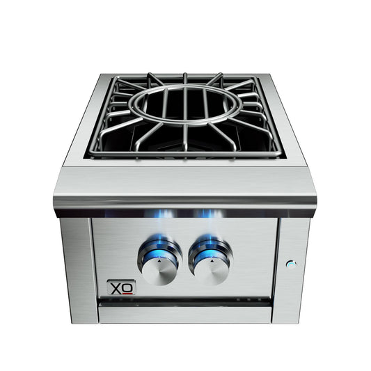 XO APPLIANCE XOGPOWER60KN 16" Power Side Burner 60,000 BTU NG in Stainless Steel - XOGPOWER60KN