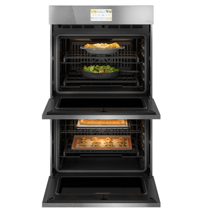 CAFE CAFé 30" Smart Built-In Convection Double Wall Oven in Platinum Glass Gray - CTD90DM2NS5
