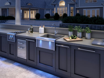 XO APPLIANCE XOG24SINK 24" in Stainless Steel Apron Sink and Faucet in Stainless Steel - XOG24SINK