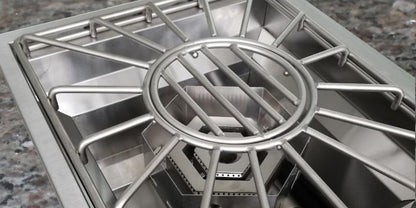 XO APPLIANCE XOGPOWER60KN 16" Power Side Burner 60,000 BTU NG in Stainless Steel - XOGPOWER60KN