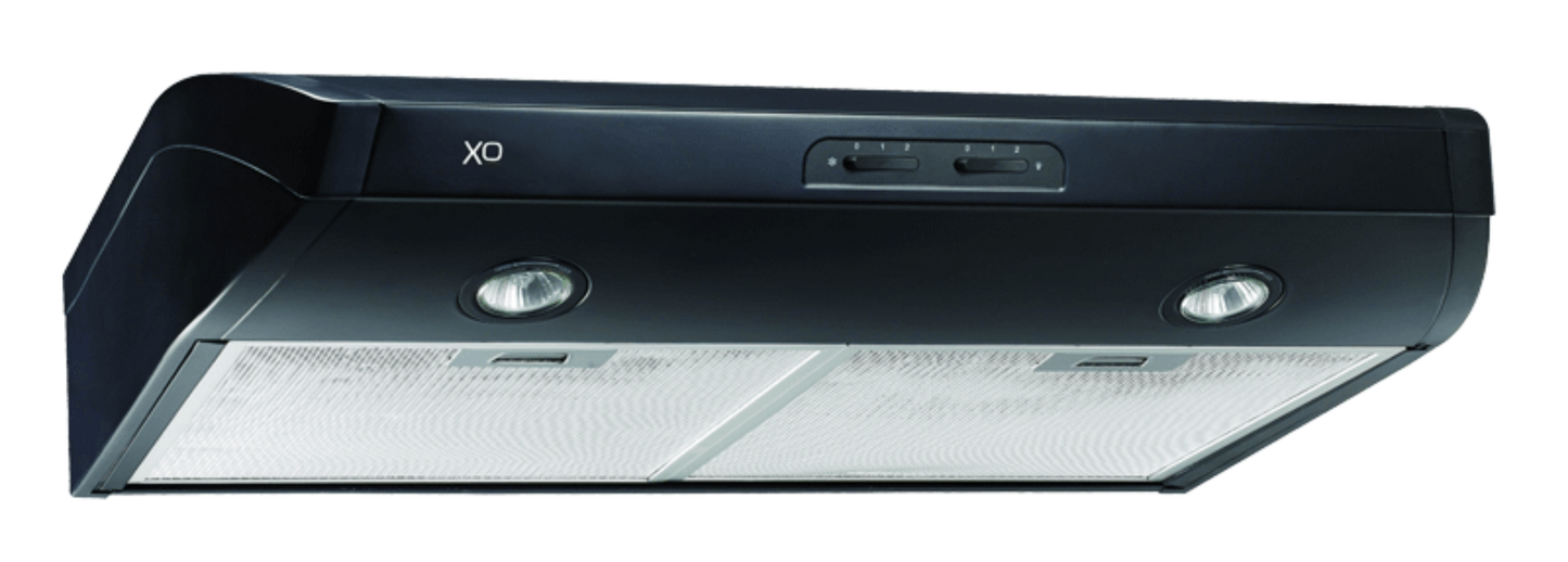 XO APPLIANCE XOE30B 30" 350 CFM Under Cabinet Range Hood Black - XOE30B