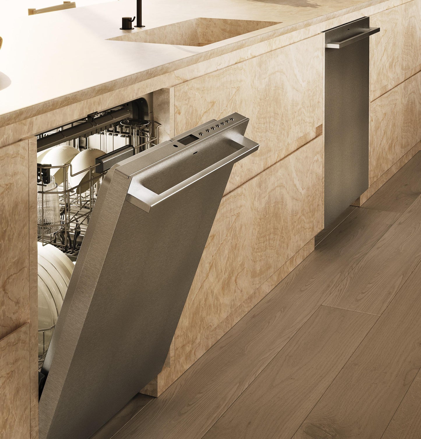 MONOGRAM Monogram 24" Minimalist Fully Integrated Dishwasher in Stainless Steel - ZDT985SSNSS