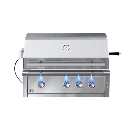 XO APPLIANCE XOGRILL36L 36" Grill 3 Burner with Rotiss Burner LP in Stainless Steel - XOGRILL36L